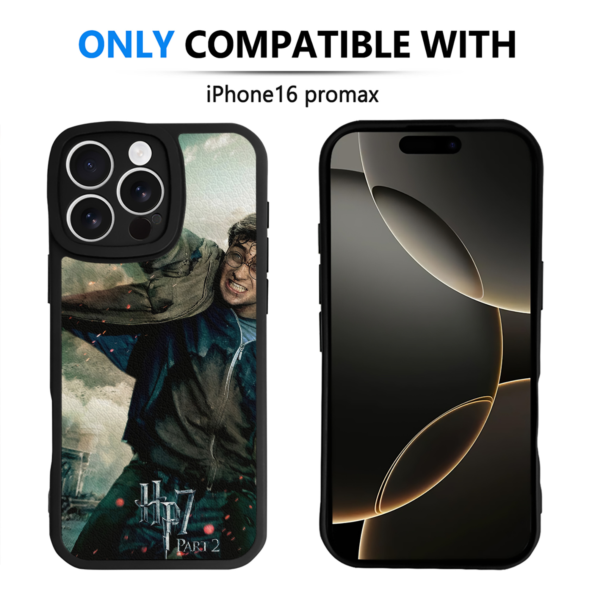 （画像用） Harry Potter ハリー・ポッターシリーズ 【iPhone 16シリーズ対応】シリコンスマホケース（レザー調） 材質：シリコン